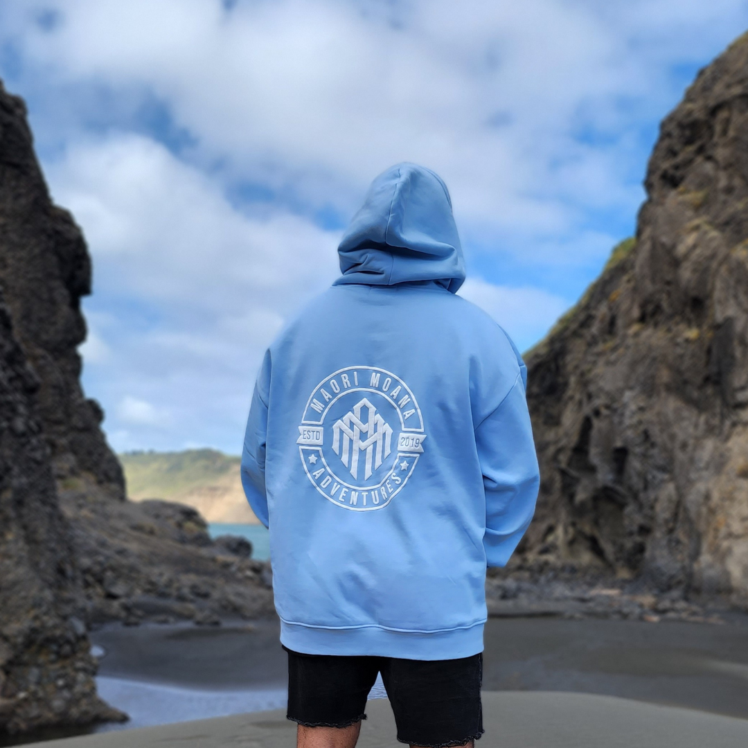 Ace family 2025 blue aztec hoodie