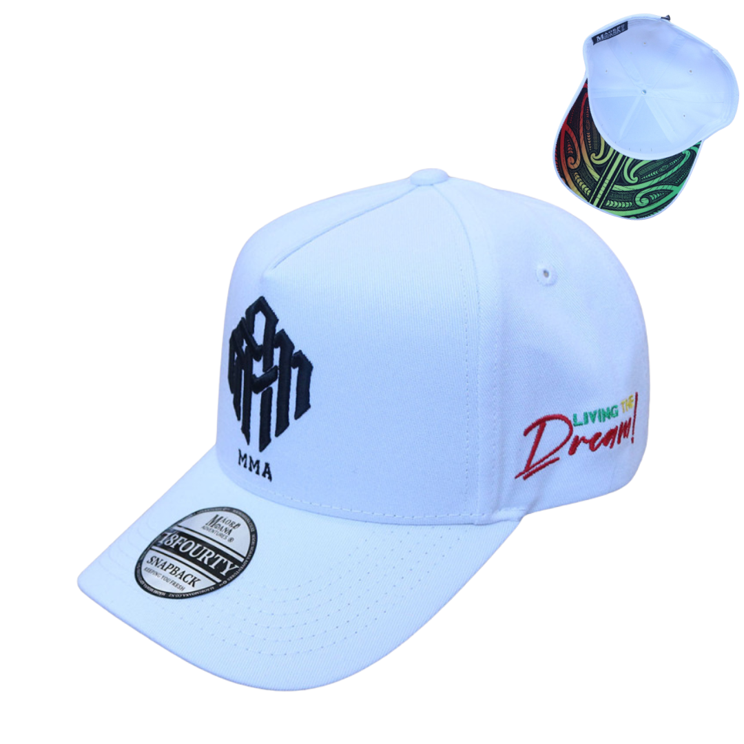 RASTA (WHITE) MMA SNAPBACK